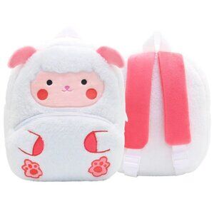 Cute Animal Plush Backpack for Toddlers Kids Gift Bag ( lamb )